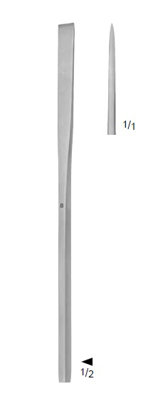 SHEEAN OSTEOTOM DÜZ 12MM 16CM